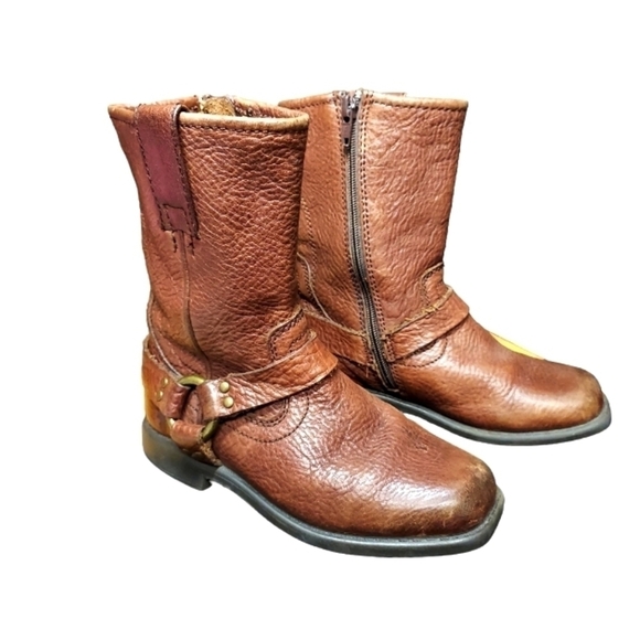 FRYE Youth size 9 leather boots children's unisex - Picture 10 of 16